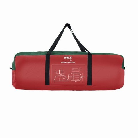 NC6013 ZIELONO-CZERWONY NAMIOT KEMPINGOWY ROCKER NILS CAMP NC6013 ZIELONO-CZERWONY NAMIOT KEMPINGOWY ROCKER NILS CAMP