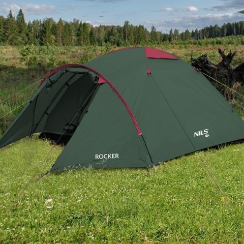 NC6013 ZIELONO-CZERWONY NAMIOT KEMPINGOWY ROCKER NILS CAMP NC6013 ZIELONO-CZERWONY NAMIOT KEMPINGOWY ROCKER NILS CAMP