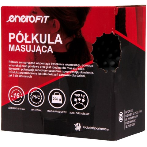 PÓŁKULA SENSORYCZNA MASUJĄCA CZARNA ENERO FIT PÓŁKULA SENSORYCZNA MASUJĄCA CZARNA ENERO FIT