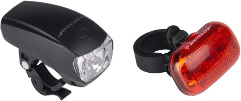 ZESTAW LAMP ROWEROWYCH LED PRZÓD + TYŁ DUNLOP ZESTAW LAMP ROWEROWYCH LED PRZÓD + TYŁ DUNLOP