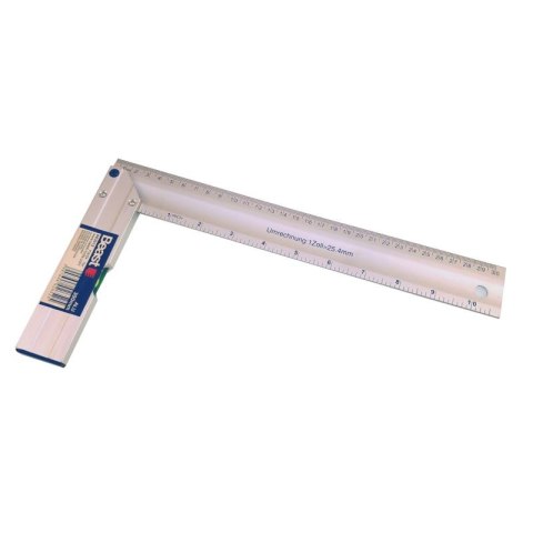 KĄTOWNIK ALUMINIOWY Z POZIOMICĄ 300 mm KĄTOWNIK ALUMINIOWY Z POZIOMICĄ 300 mm