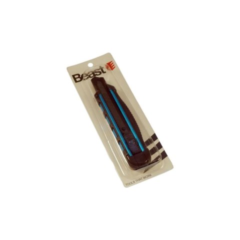 Nóż łamany wysuwany do tapet z ostrzem 18 mm SK-5 aluminiowy + rączka TPR Nóż łamany wysuwany do tapet z ostrzem 18 mm SK-5 aluminiowy + rączka TPR
