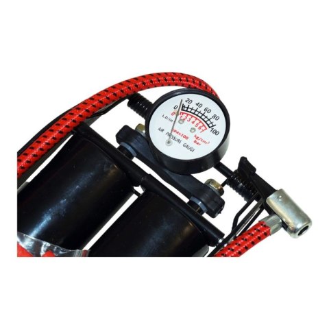 POMPKA NOŻNA Z MANOMETREM 2 CYLINDRY POMPKA NOŻNA Z MANOMETREM 2 CYLINDRY