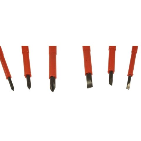 Śrubokręty wkrętaki izolowane MAGNETYCZNE 3 płaskie 3 krzyżakowe Śrubokręty wkrętaki izolowane MAGNETYCZNE 3 płaskie 3 krzyżakowe