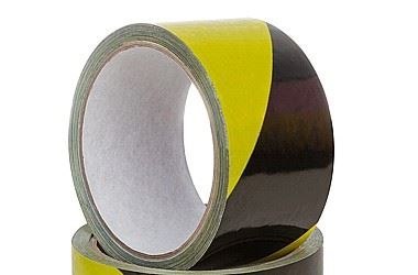 Taśma ostrzegawcza żółto/czarna 80mm x 100m Taśma ostrzegawcza żółto/czarna 80mm x 100m