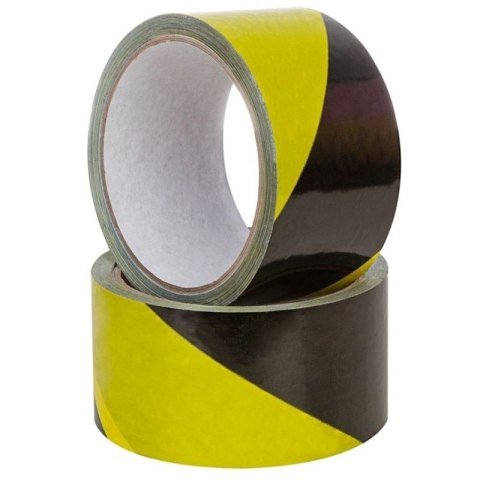 TAŚMA OSTRZEGAWCZA ŻÓŁTO/CZARNA SAMOPRZYLEPNA 50MM x 33M TAŚMA OSTRZEGAWCZA ŻÓŁTO/CZARNA SAMOPRZYLEPNA 50MM x 33M