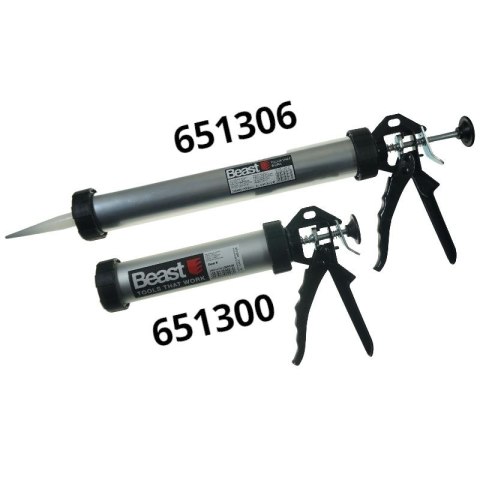 Wyciskacz do mas sylikonu aluminiowy tubowy 380mm 600ml profesjonalny Wyciskacz do mas sylikonu aluminiowy tubowy 380mm 600ml profesjonalny