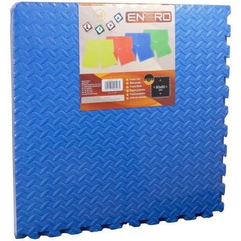 MATA PUZZLE PIANKOWE EVA 60X60X1,2CM KPL. 4SZT ENERO niebieski MATA PUZZLE PIANKOWE EVA 60X60X1,2CM KPL. 4SZT ENERO niebieski
