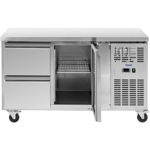 Stół chłodniczy gastronomiczny na kółkach 1 komora 2 szuflady 280 l 70x136x85 cm Stół chłodniczy gastronomiczny na kółkach 1 komora 2 szuflady 280 l 70x136x85 cm