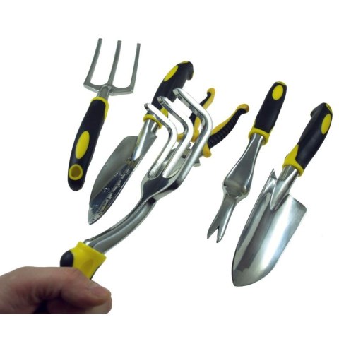 ZESTAW NARZĘDZI OGRODOWYCH 6szt aluminium z sekatorem ZESTAW NARZĘDZI OGRODOWYCH 6szt aluminium z sekatorem