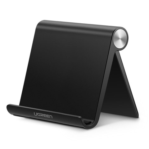 Biurkowy stojak podstawka uchwyt na telefon tablet czarny Biurkowy stojak podstawka uchwyt na telefon tablet czarny