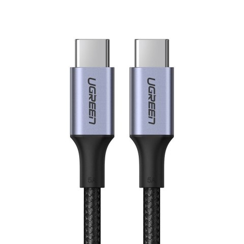 Kabel przewód USB-C - USB-C Power Delivery Quick Charge 2m - szary Kabel przewód USB-C - USB-C Power Delivery Quick Charge 2m - szary