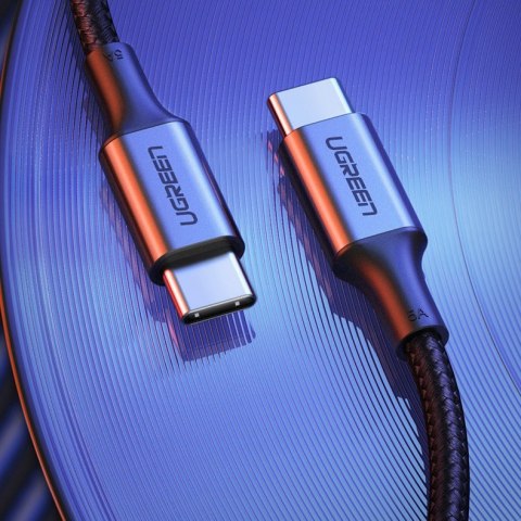 Kabel przewód USB-C - USB-C Power Delivery Quick Charge 2m - szary Kabel przewód USB-C - USB-C Power Delivery Quick Charge 2m - szary