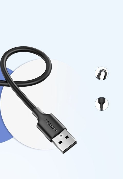 Kabel przewód USB - micro USB 2A 1m czarny Kabel przewód USB - micro USB 2A 1m czarny