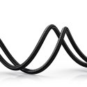 Kabel przewód kątowy audio 2x mini jack 3.5mm 0.5m niebieski