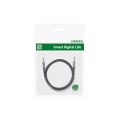 Kabel przewód kątowy audio 2x mini jack 3.5mm 0.5m niebieski
