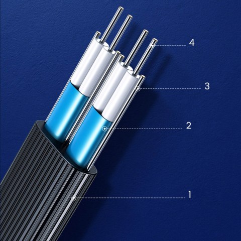 Kabel przewód płaski SATA 1.0-3.0 do 5Gb/s 0.5m - czarny Kabel przewód płaski SATA 1.0-3.0 do 5Gb/s 0.5m - czarny
