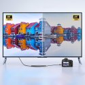 Kabel przewód przejściówka mini HDMI - HDMI 8K 2m szary