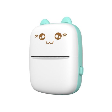 Mini Kot drukarka termiczna do etykiet ściąg z telefonu Bluetooth Fun Print niebieska Mini Kot drukarka termiczna do etykiet ściąg z telefonu Bluetooth Fun Print niebieska