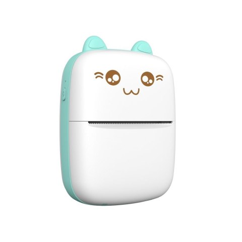 Mini Kot drukarka termiczna do etykiet ściąg z telefonu Bluetooth Fun Print niebieska Mini Kot drukarka termiczna do etykiet ściąg z telefonu Bluetooth Fun Print niebieska