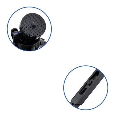 Mini statyw uchwyt do zdjęć selfie na telefon aparat kamerę GoPro 16-21cm czarny Mini statyw uchwyt do zdjęć selfie na telefon aparat kamerę GoPro 16-21cm czarny