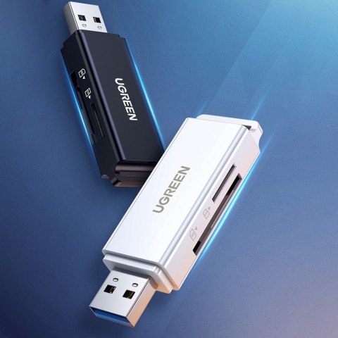 Przenośny czytnik kart TF/SD pod USB 3.0 czarny Przenośny czytnik kart TF/SD pod USB 3.0 czarny