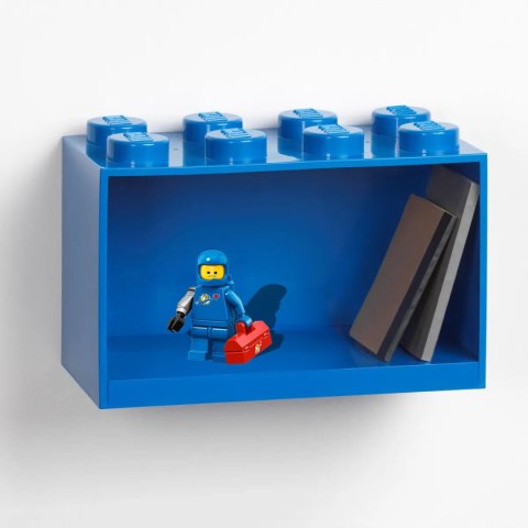 LEGO - Półka w kształcie klocka z ośmioma wypustkami - Niebieska LEGO - Półka w kształcie klocka z ośmioma wypustkami - Niebieska