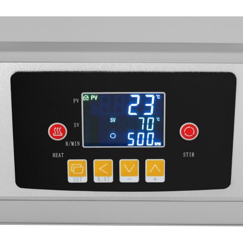 Płaszcz grzewczy laboratoryjny z mieszadłem magnetycznym + statyw 10 l 1800 obr./min 300 C Płaszcz grzewczy laboratoryjny z mieszadłem magnetycznym + statyw 10 l 1800 obr./min 300 C