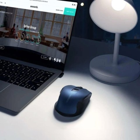 Precyzyjna mysz bezprzewodowa USB 2.4GHz Bluetooth 5.0 optyczna 4000 DPI niebieska Precyzyjna mysz bezprzewodowa USB 2.4GHz Bluetooth 5.0 optyczna 4000 DPI niebieska