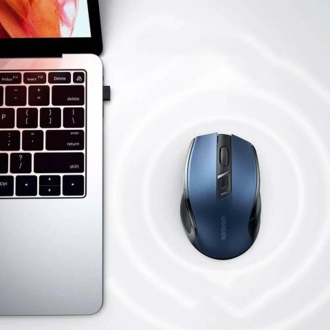 Precyzyjna mysz bezprzewodowa USB 2.4GHz Bluetooth 5.0 optyczna 4000 DPI niebieska Precyzyjna mysz bezprzewodowa USB 2.4GHz Bluetooth 5.0 optyczna 4000 DPI niebieska