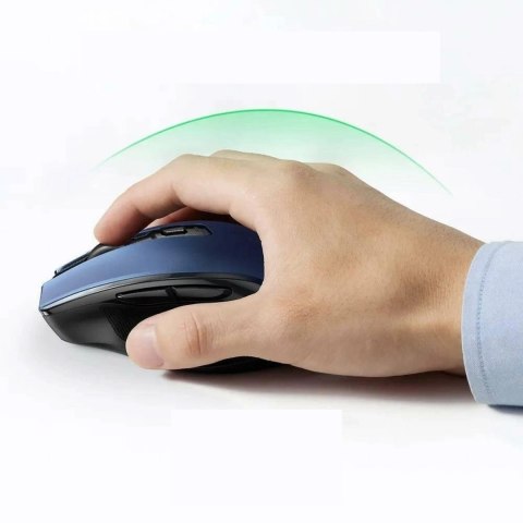 Precyzyjna mysz bezprzewodowa USB 2.4GHz Bluetooth 5.0 optyczna 4000 DPI niebieska Precyzyjna mysz bezprzewodowa USB 2.4GHz Bluetooth 5.0 optyczna 4000 DPI niebieska