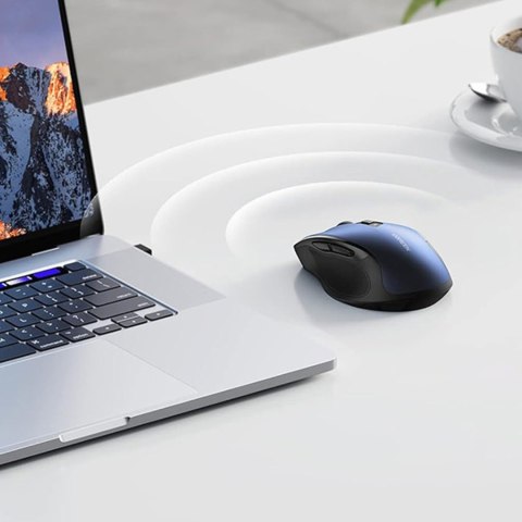 Precyzyjna mysz bezprzewodowa USB 2.4GHz Bluetooth 5.0 optyczna 4000 DPI niebieska Precyzyjna mysz bezprzewodowa USB 2.4GHz Bluetooth 5.0 optyczna 4000 DPI niebieska