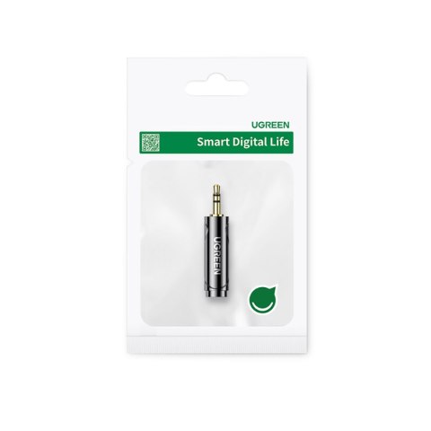 Adapter przejściówka audio 3.5mm (męski) na 6,35mm mini jack (żeński) szary Adapter przejściówka audio 3.5mm (męski) na 6,35mm mini jack (żeński) szary