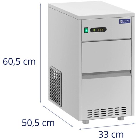 Barowa kostkarka maszyna do kostek lodu 20 kg/dzień 5 kg 165 W Barowa kostkarka maszyna do kostek lodu 20 kg/dzień 5 kg 165 W