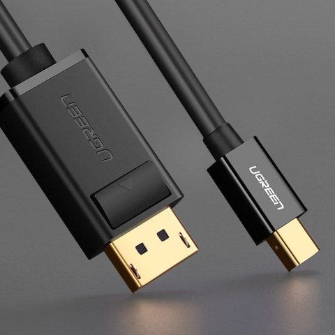 Kabel przewód Mini DisplayPort - DisplayPort 2K 4K 1.5m czarny Kabel przewód Mini DisplayPort - DisplayPort 2K 4K 1.5m czarny