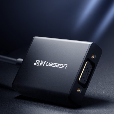 Przejściówka adapter HDMI - VGA + kabel USB - micro USB 1m czarny Przejściówka adapter HDMI - VGA + kabel USB - micro USB 1m czarny