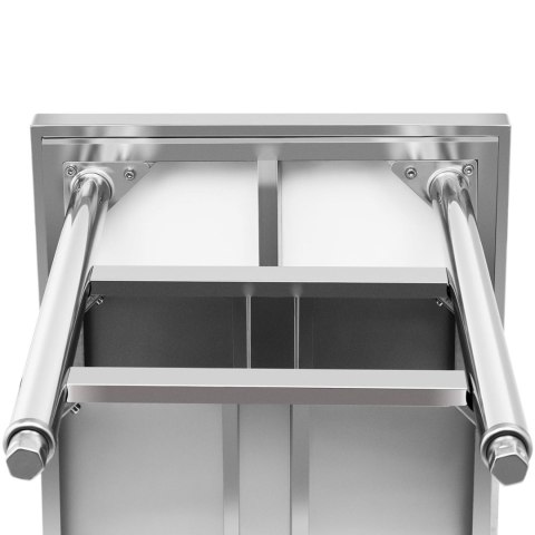 Stół blat roboczy stalowy nierdzewny z 2 półkami 150x70cm Stół blat roboczy stalowy nierdzewny z 2 półkami 150x70cm