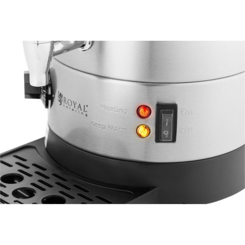 Warnik podgrzewacz do wody z podwójnymi ściankami i ociekaczem 6.1 L 1500 W srebrny Warnik podgrzewacz do wody z podwójnymi ściankami i ociekaczem 6.1 L 1500 W srebrny
