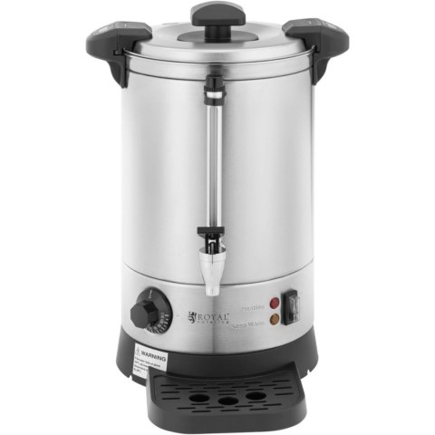 Warnik podgrzewacz do wody z podwójnymi ściankami i ociekaczem 6.1 L 1500 W srebrny Warnik podgrzewacz do wody z podwójnymi ściankami i ociekaczem 6.1 L 1500 W srebrny