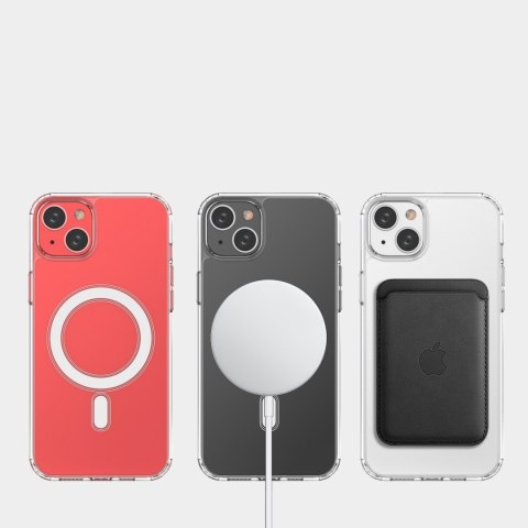 Żelowe elastyczne etui do iPhone 15 Plus magnetyczne z MagSafe przezroczyste Żelowe elastyczne etui do iPhone 15 Plus magnetyczne z MagSafe przezroczyste