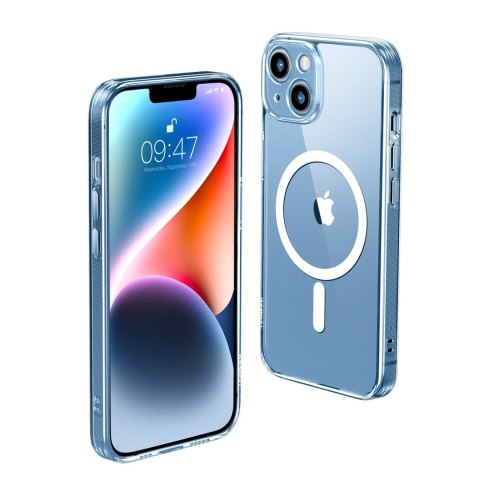 Żelowe magnetyczne etui do iPhone 14 Plus przezroczysty MagSafe Żelowe magnetyczne etui do iPhone 14 Plus przezroczysty MagSafe