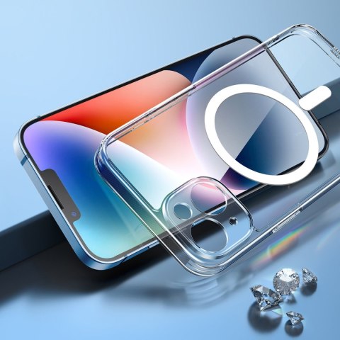 Żelowe magnetyczne etui do iPhone 14 Plus przezroczysty MagSafe Żelowe magnetyczne etui do iPhone 14 Plus przezroczysty MagSafe