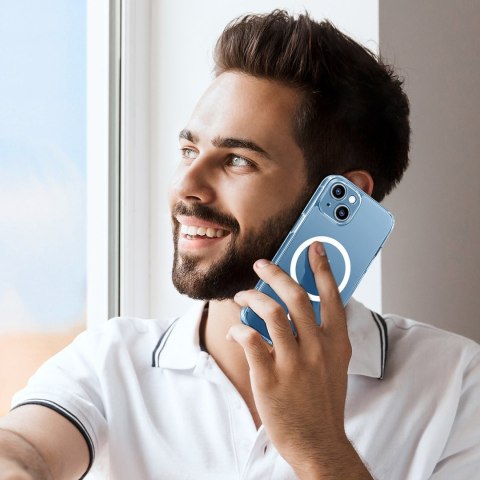 Żelowe magnetyczne etui do iPhone 14 Plus przezroczysty MagSafe Żelowe magnetyczne etui do iPhone 14 Plus przezroczysty MagSafe