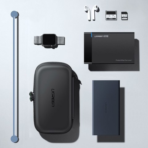 Etui pudełko na dysk twardy HDD i akcesoria GSM 18x9.5x5.5cm czarny Etui pudełko na dysk twardy HDD i akcesoria GSM 18x9.5x5.5cm czarny