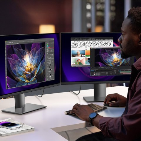 Kabel przewód DisplayPort - HDMI 4K 60Hz w oplocie 2m szary Kabel przewód DisplayPort - HDMI 4K 60Hz w oplocie 2m szary