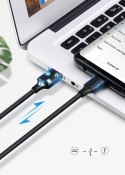 Kabel przewód USB - USB-C 2A 1m czarny