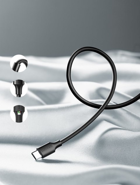 Kabel przewód USB - USB-C 2A 1m czarny Kabel przewód USB - USB-C 2A 1m czarny