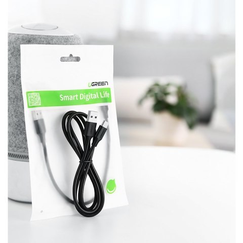 Kabel przewód USB - USB-C 2A 1m czarny Kabel przewód USB - USB-C 2A 1m czarny