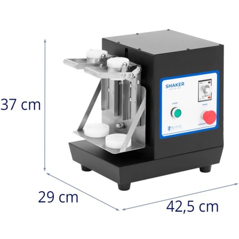 Koktajler shaker mikser barowy podwójny 2 x 0.75 l 240 obr./min - czarny Koktajler shaker mikser barowy podwójny 2 x 0.75 l 240 obr./min - czarny