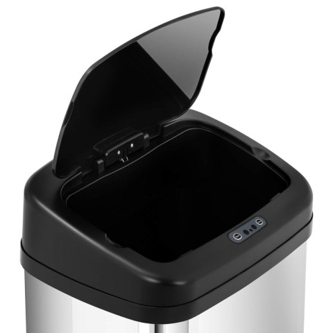 Kosz na śmieci automatyczny bezdotykowy prostokątny z czujnikiem ruchu 30 cm 20 l Kosz na śmieci automatyczny bezdotykowy prostokątny z czujnikiem ruchu 30 cm 20 l